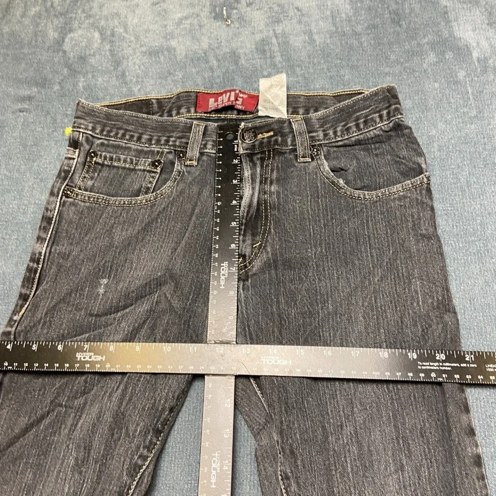 VTG Levi's 510 Jeans Boys 18 Reg 29x29 Gray Denim Cotton Stretch Super Skinny